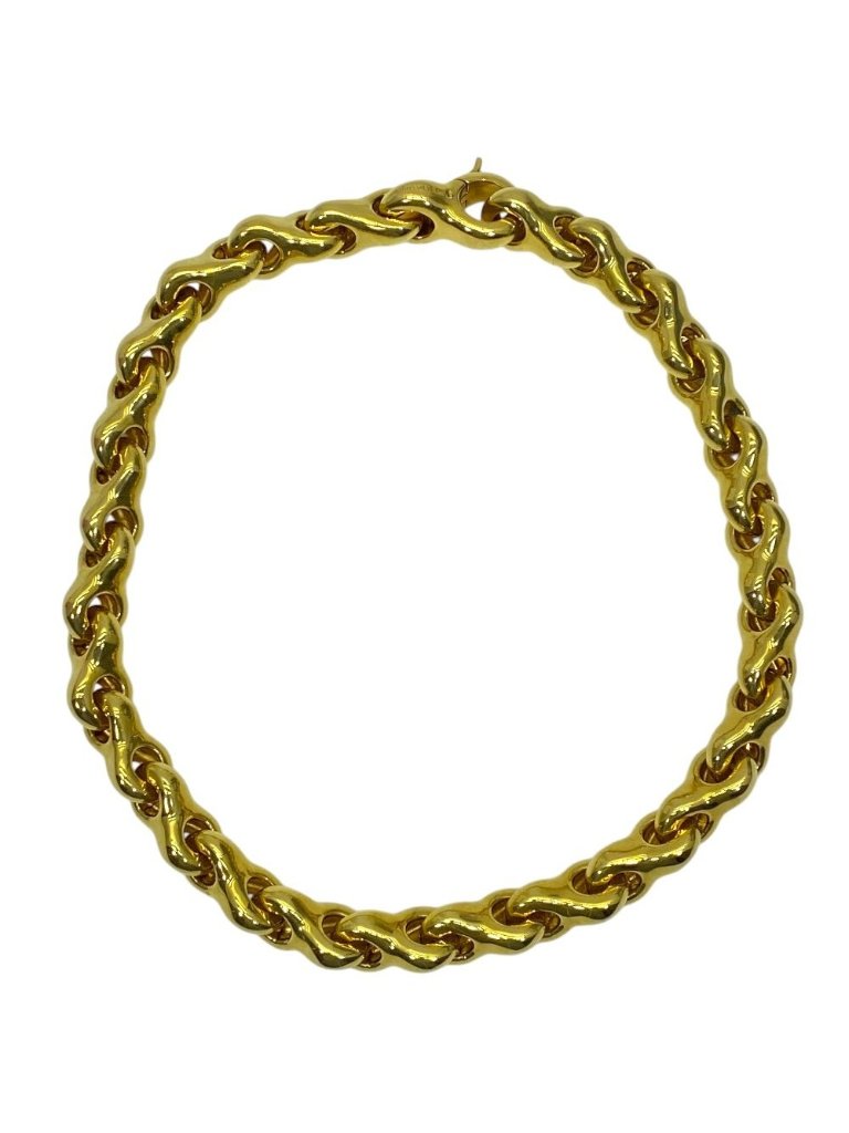 Balenciaga Chain Necklace Gold Metal Classic Sophisticated Luxury Glamorous 1560$